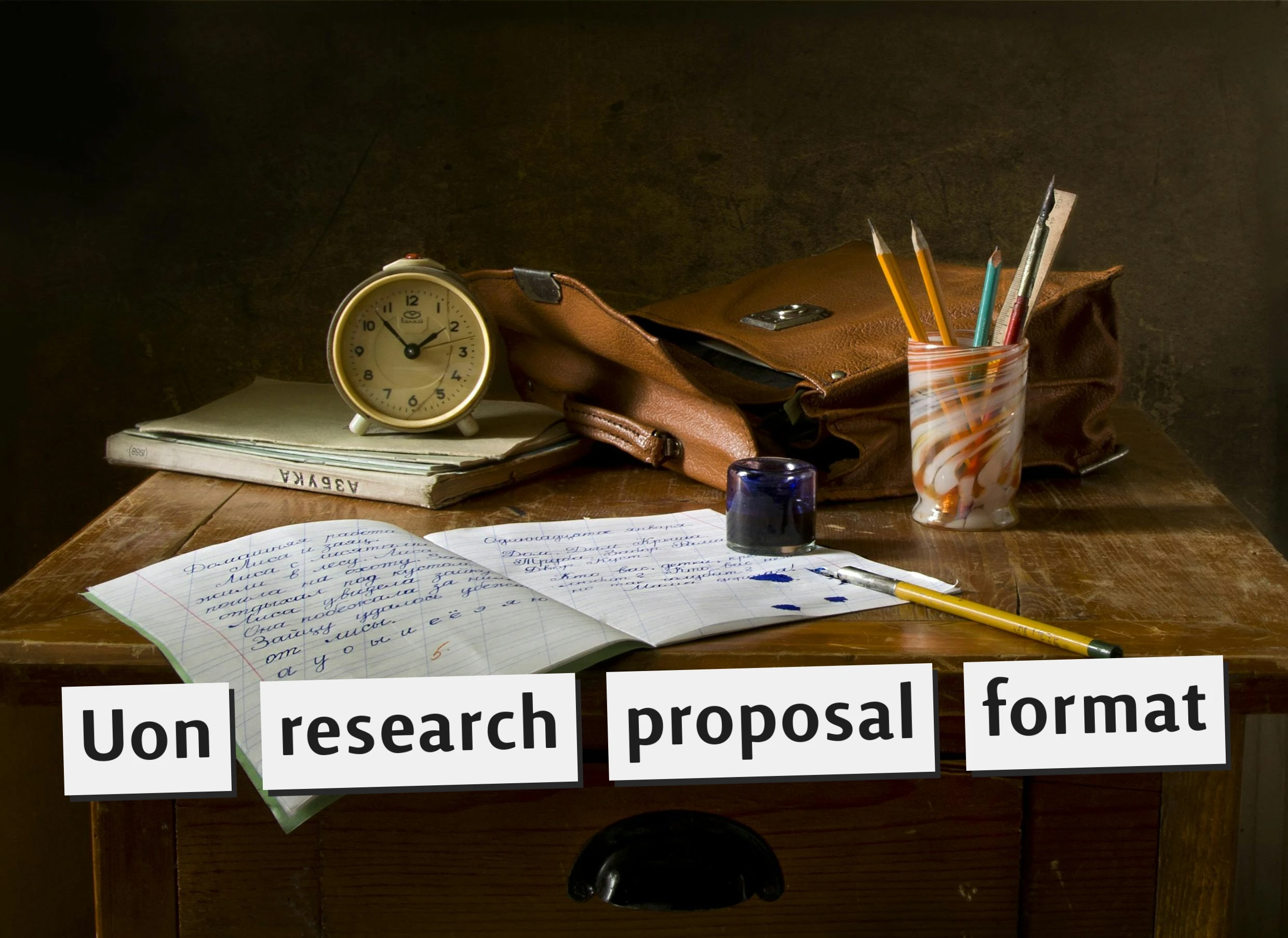 Uon Research Proposal format